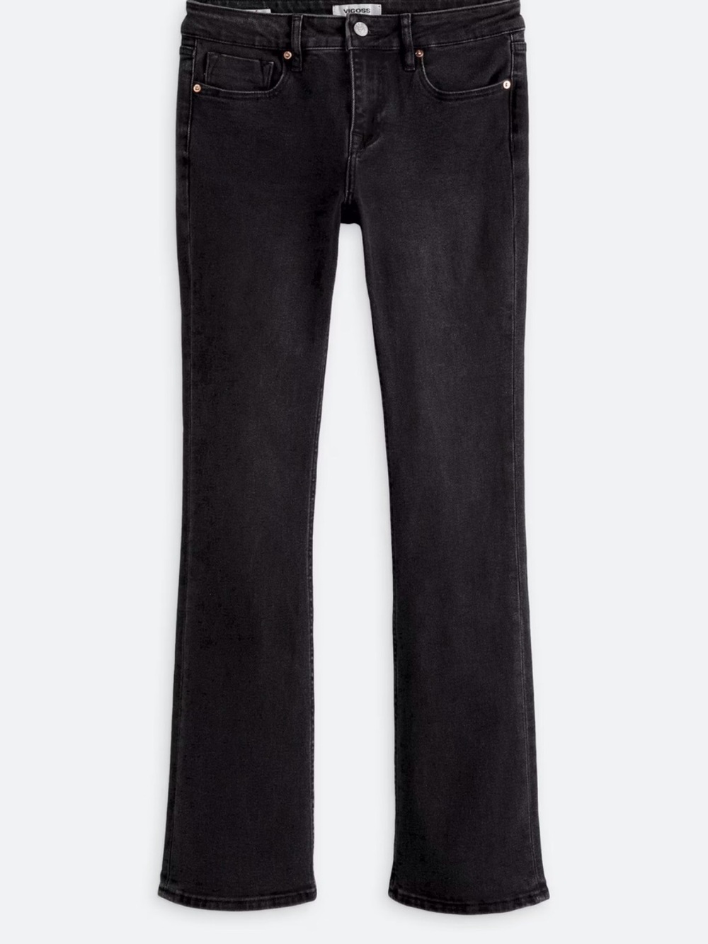 Vigoss Washed Black Boot-Cut Jeans